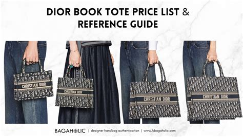 dior book tote price guide.